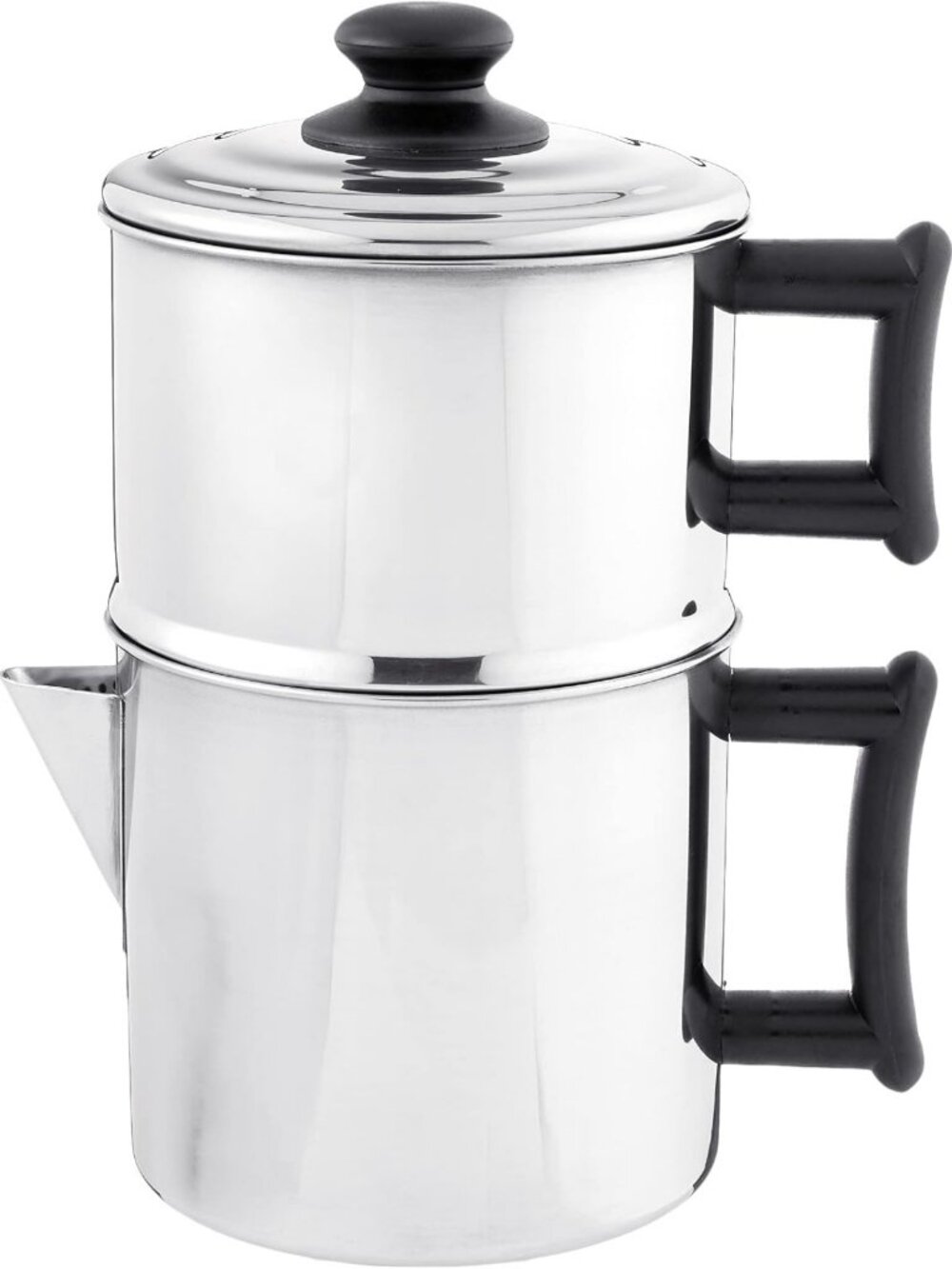 Stainless Steel 10-Cup Stovetop Drip Coffee Maker | Durable Coffee Pot for Home